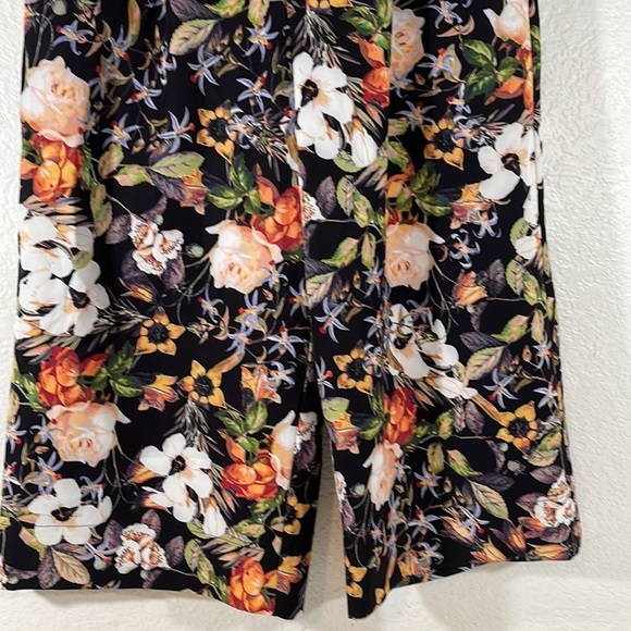INC International Concepts Floral Print Crop High-Rise Wide Leg Pants Sz 10 New - Picture 4 of 12